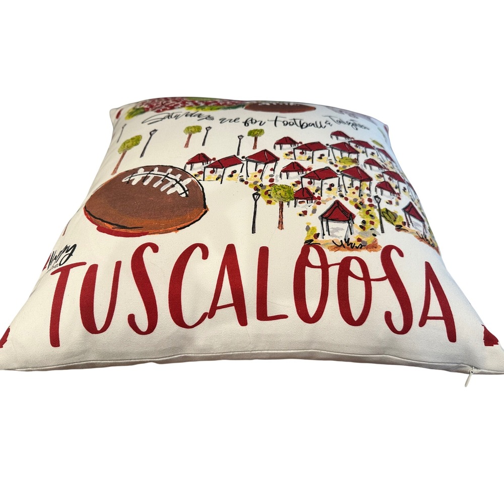 Happy by Rachel NWT University of Alabama throwpillow game day football tailgate